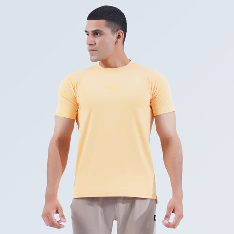 Hilton Aesthetics men's Dri-Fit performance T-shirt with moisture-wicking breathable stretch fabric and 3D printed logo.