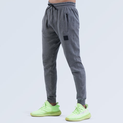 Men's Rest Day Knit Joggers Front View in Slate Gray | Hilton Aesthetics