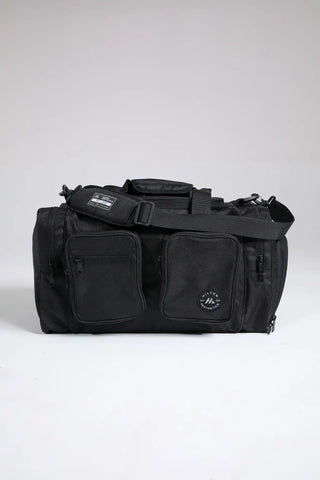 Hilton Aesthetics Everyday Holdall Gym Bag in Black, front view with spacious main compartment and durable design.