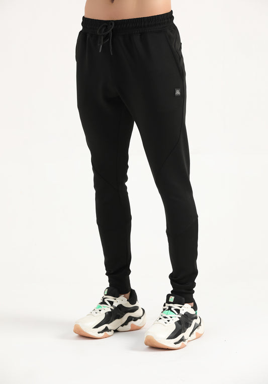 Men’s black Hilton Aesthetics Cuffed Joggers, front view