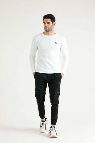 Signature Ribbed Training T-Shirt with long sleeves and Hilton Aesthetics inscription