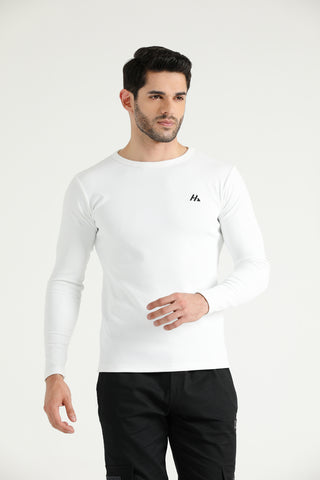 Signature Ribbed Training T-Shirt with long sleeves and Hilton Aesthetics inscription