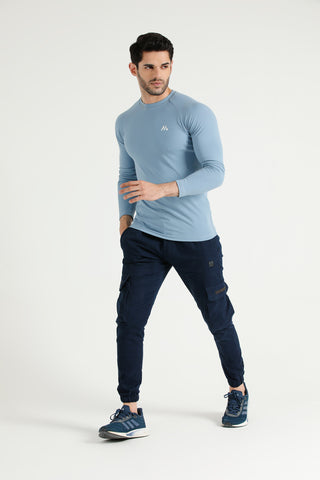 Apex Performance Long Sleeve T-Shirt with fitted sleeves and Hilton Aesthetics logo