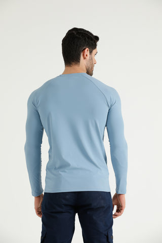 Apex Performance Long Sleeve T-Shirt with fitted sleeves and Hilton Aesthetics logo