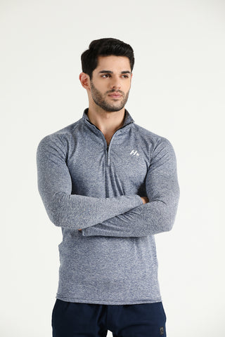 Energy 1/4 Zip Performance Training Top with funnel neck and Hilton Aesthetics logo