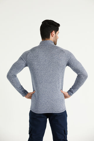 Energy 1/4 Zip Performance Training Top with funnel neck and Hilton Aesthetics logo