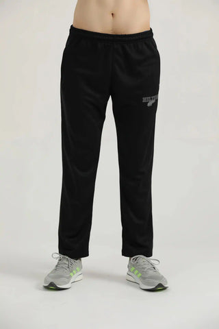 Back view of black Lifting Relaxed Joggers for men by Hilton Aesthetics.
