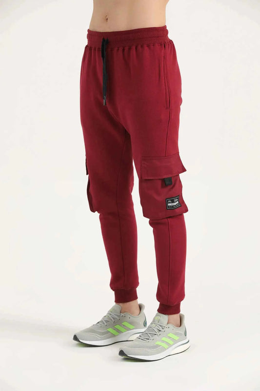 Crest Multi-Pocket Cargo Joggers with cotton-blend fabric, cargo pockets and Hilton Aesthetics branding