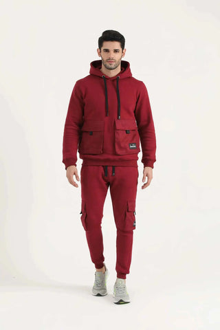 Crest Multi-Pocket Cargo Joggers with cotton-blend fabric, cargo pockets and Hilton Aesthetics branding