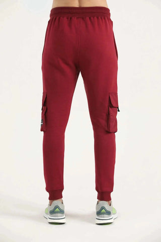 Crest Multi-Pocket Cargo Joggers with cotton-blend fabric, cargo pockets and Hilton Aesthetics branding
