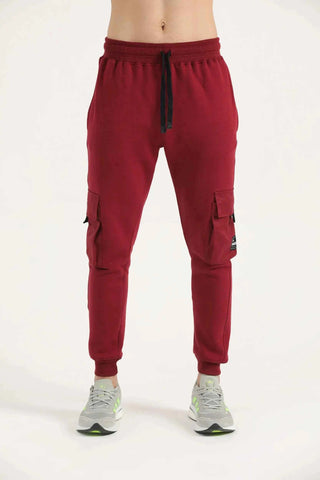 Crest Multi-Pocket Cargo Joggers with cotton-blend fabric, cargo pockets and Hilton Aesthetics branding