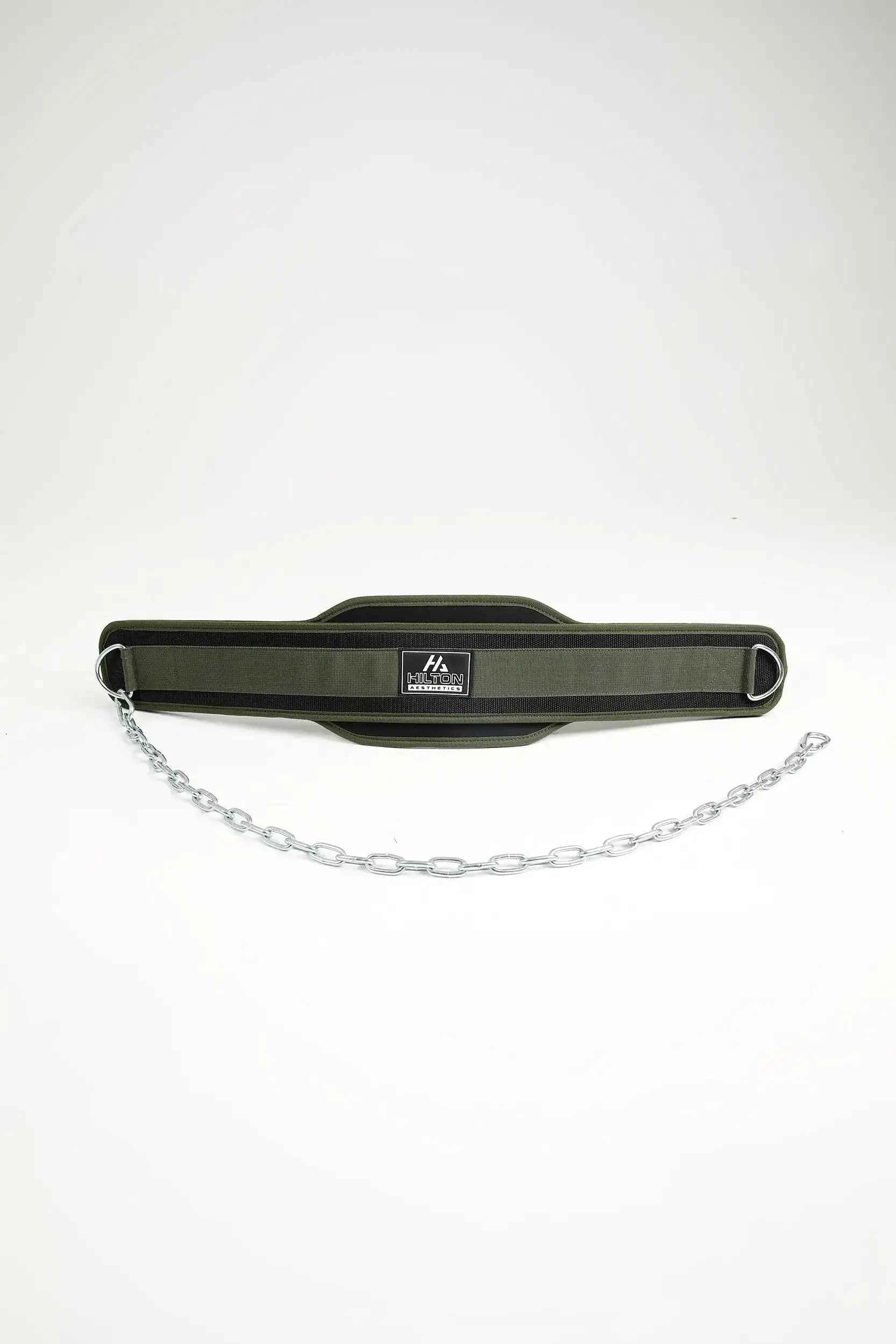 Hilton Aesthetics Heavy-Duty Weighted Dip Belt with padded waist support