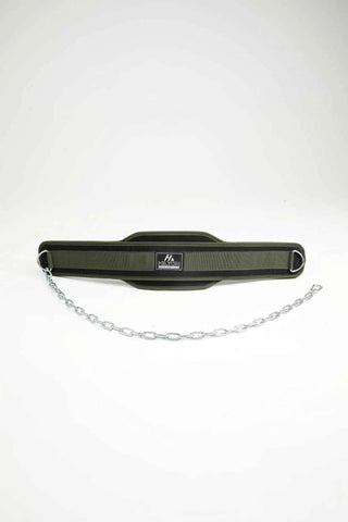 Hilton Aesthetics Heavy-Duty Weighted Dip Belt with padded waist support