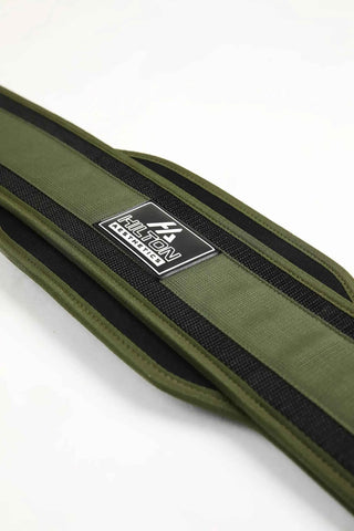 Close-up of Hilton Aesthetics Heavy-Duty Weighted Dip Belt construction