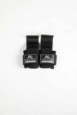 Heavy-Duty Powerlifting Hooks with wrist support, padded straps and secure lifting grip