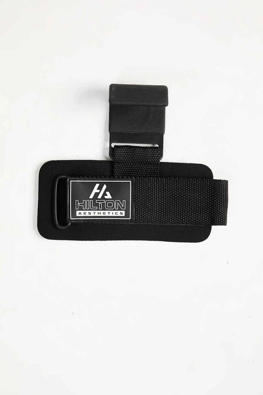 Heavy-Duty Powerlifting Hooks with wrist support, padded straps and secure lifting grip