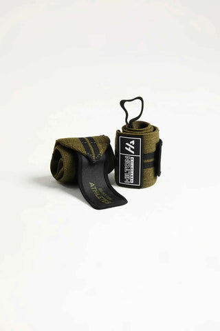 Adjustable Heavy-Duty Lifting Wrist Wraps with Velcro fastening and Hilton Aesthetics logo